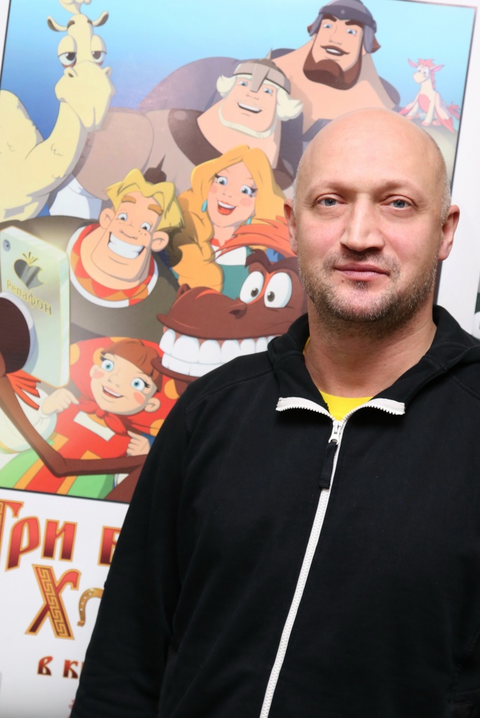 озвучание мультфильма "Три богатыря: Ход конем", Гоша Куценко