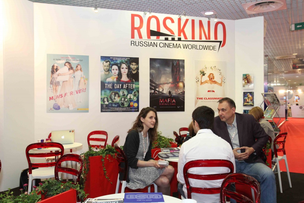 MIPTV 2016, объединенный стенд ROSKINO - RUSSIAN CINEMA WORLDWIDE, компания Art Pictures 