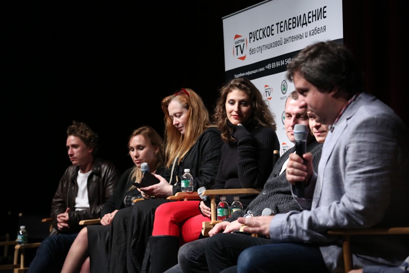 Неделя российского кино в Нью-Йорке, круглый стол "Эротика и свободомыслие в современном кино. Русский взгляд", Александр Яценко, Дарья Екамасова, Юлия Ауг, Наталья Меркулова, Алексей Чупов, Антон Долин