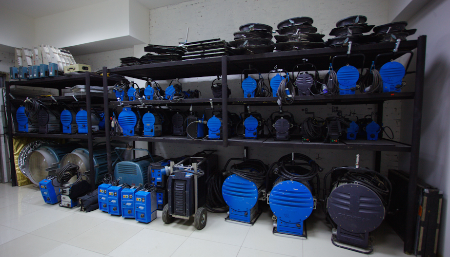 Классическая линейка света на Свердловской киностудии Классическая линейка света на Свердловской киностудии