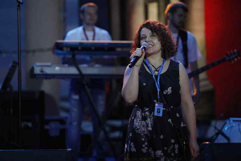 Открытие 94 Кинорынка, вечеринка компании Базелевс, программный директор Кинорынка Екатерина Бордачева