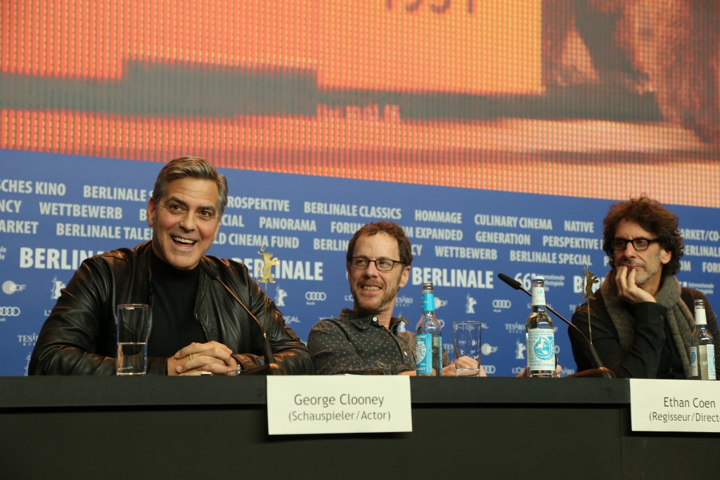 Джордж Клуни на пресс-конференции фильма "Да здравствует Цезарь"