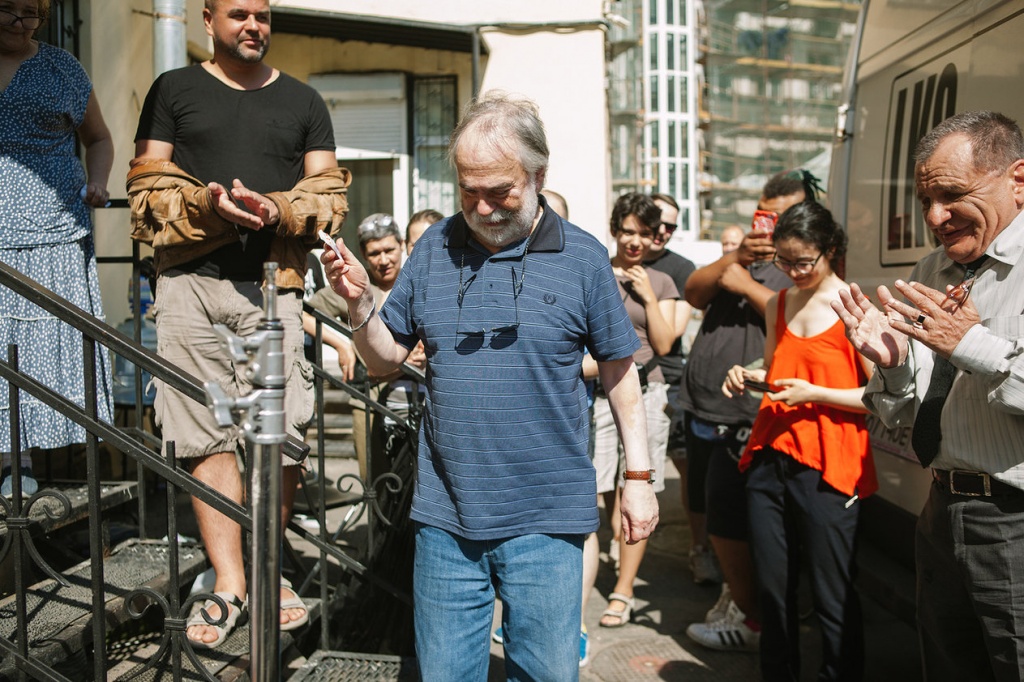 Фото с первого съемочного дня. Режиссер Дмитрий Светозаров 