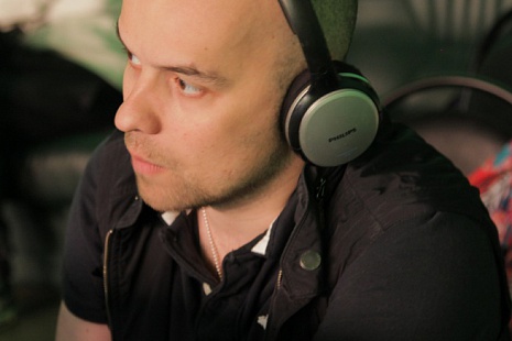 на съемках фильма "Жизнь только начинается", режиссер Станислав Иванов