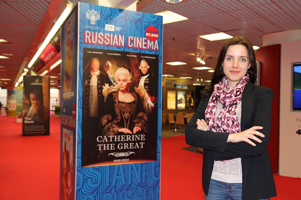 международный рынок телевизионного контента MIPTV 2015, стенд Russian Cinema, группа компаний "Планета Информ", Анастасия Баньковская