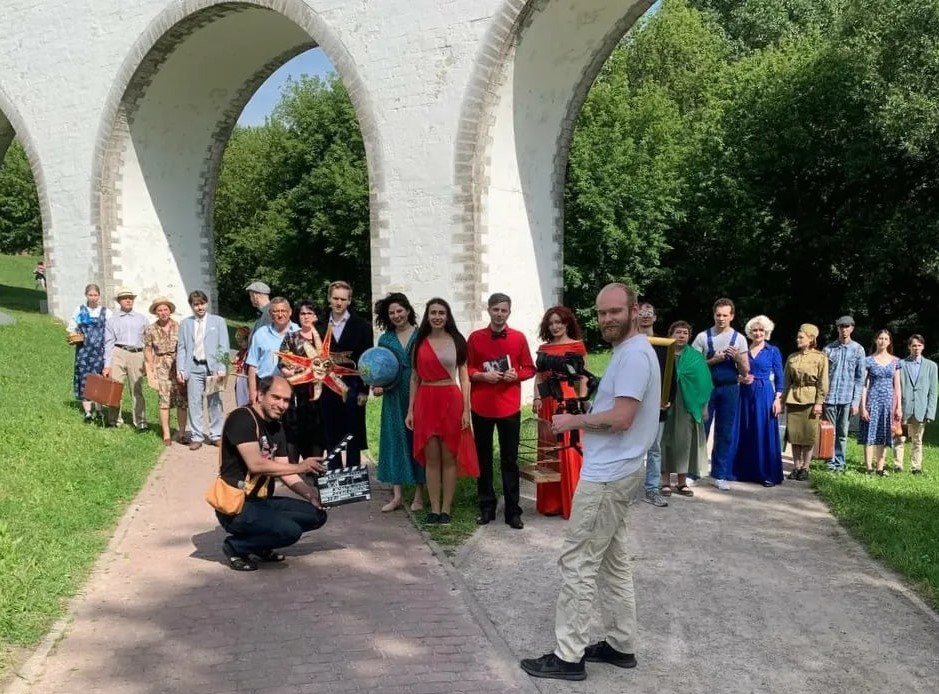 на съемках фильма Тысячеликая богиня