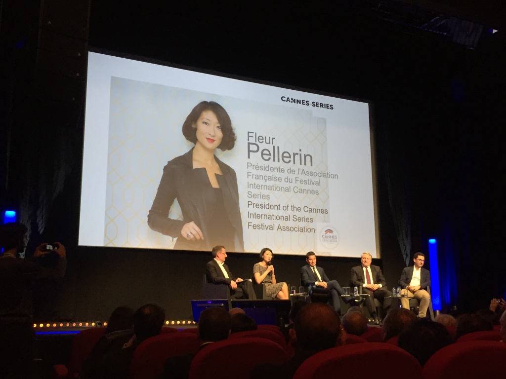 MIPTV 2017, презентация фестиваля сериалов Cannes Series, президент смотра Флер Пельрен