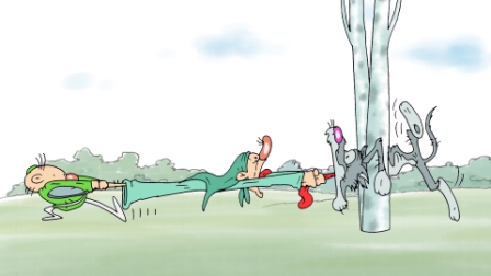 Алдар и серый волк Алдар и серый волк