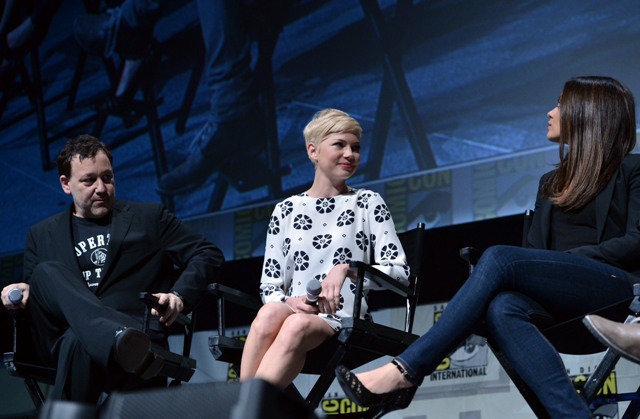 Comic-Con 2012, презентация фильма "Оз: Великий и ужасный", режиссер Сэм Рейми, актрисы Мила Кунис и Мишель Уильямс