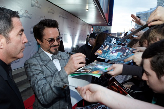 Российская премьера фильма "Мстители", актер Роберт Дауни-мл.