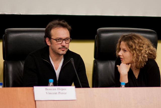 11-й международный фестиваль кинематографических дебютов "Дух огня", открывающая пресс-конференция, актер Венсан Перес