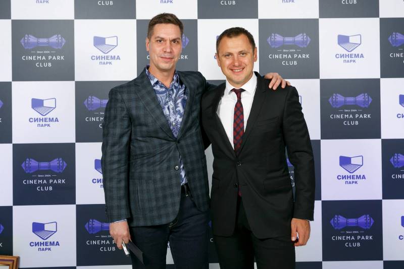 торжественный прием, посвященный 10-летию Национальной сети кинотеатров СИНЕМА ПАРК, Вадим Смирнов и Андрей Сафронюк