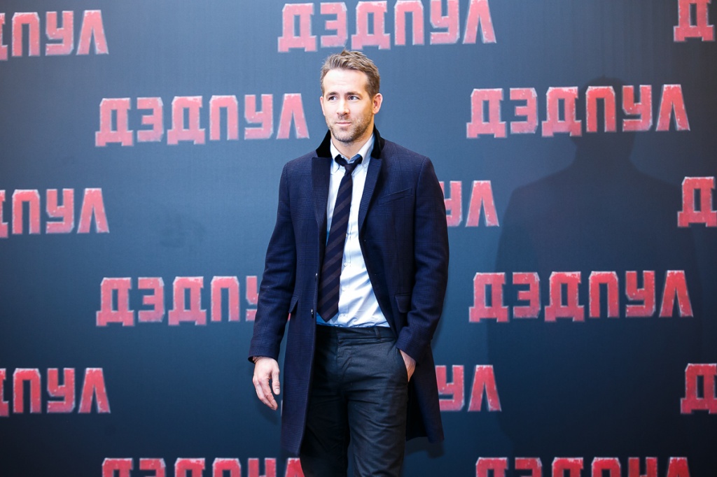 Райан Рейнольдс представил в Москве фильм Дэдпул, фотокол Райан Рейнольдс представил в Москве фильм Дэдпул, фотокол