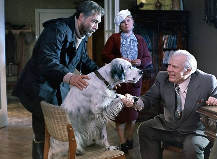 Вячеслав Тихонов в фильме Белый Бим Чёрное ухо