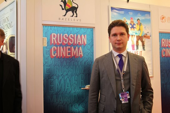 Объединенный российский стенд RUSSIAN CINEMA на EFM, исполнительный директор Фонда кино Антон Малышев