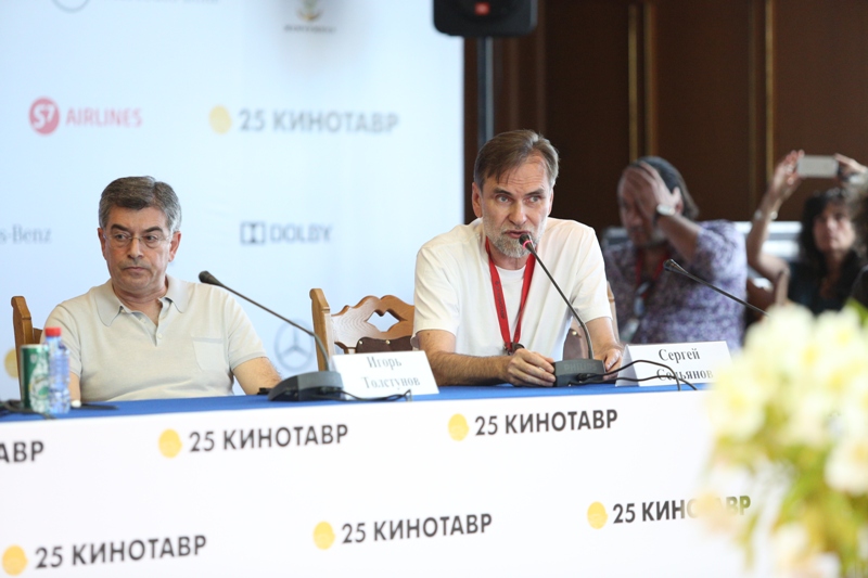 25 Открытый российский кинофестиваль "Кинотавр", круглый стол "Экспертиза качества и конкурентоспособности отечественных фильмов: От сценария до выпуска в прокат", Игорь Толстунов и Сергей Сельянов