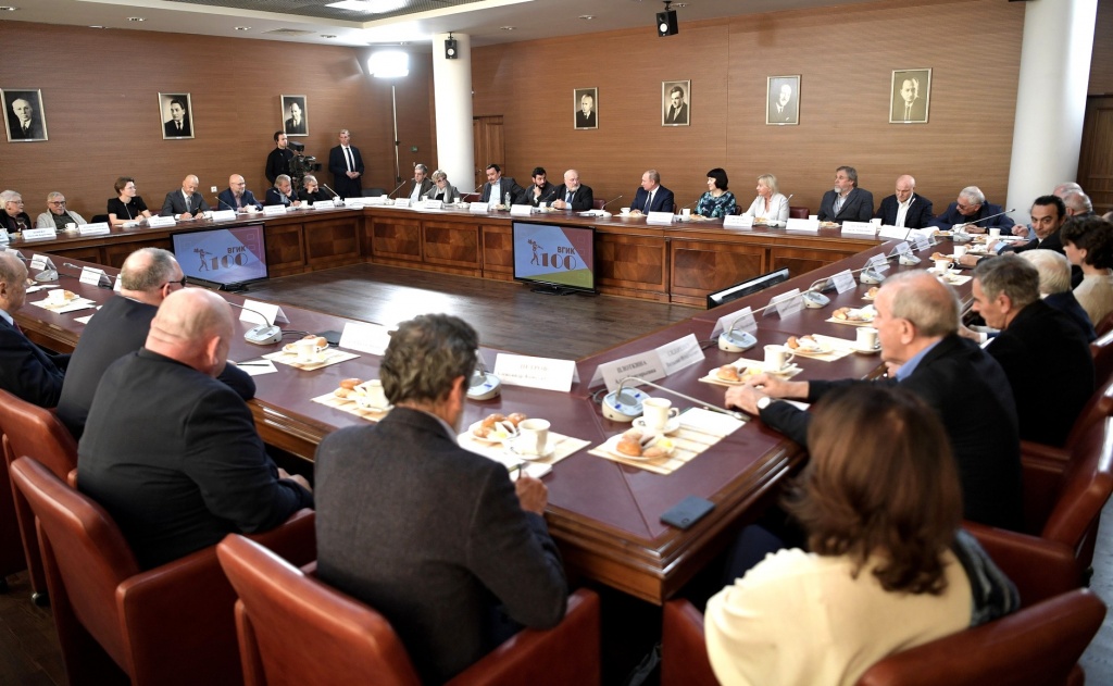 Встреча с Владимиром Путиным во ВГИКе