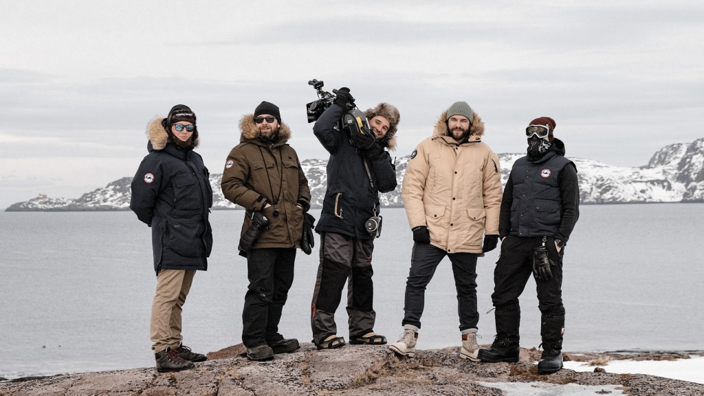 на съемках фильма Купе номер шесть на съемках фильма Купе номер шесть