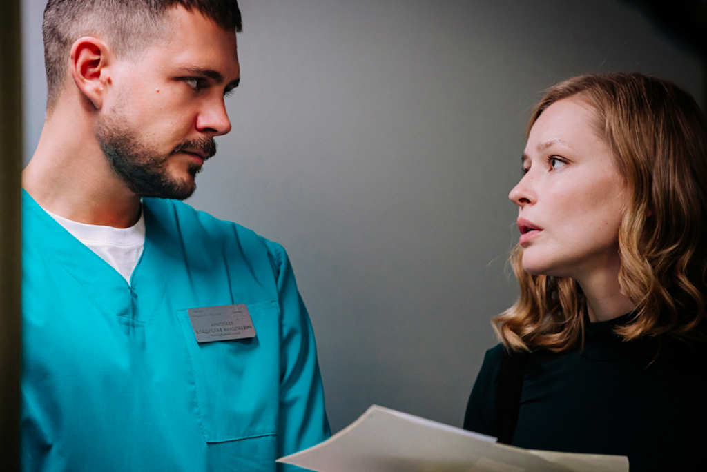 Кадр со съемок фильма Вызов.