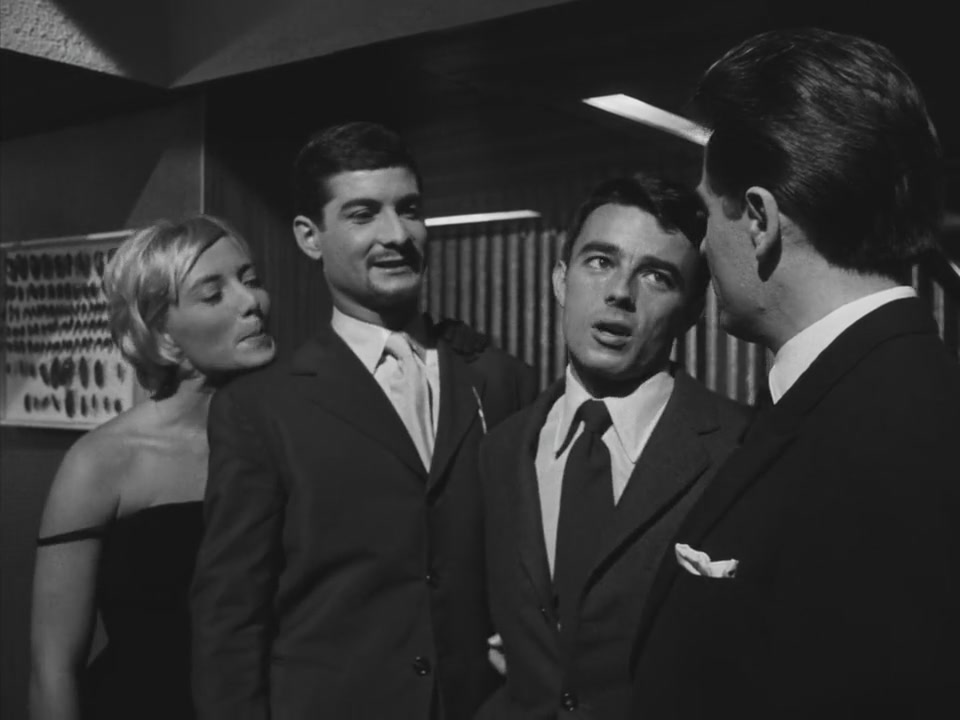 Стефан Одран, Жан-Клод Бриали и Жерар Блен в фильме Кузены