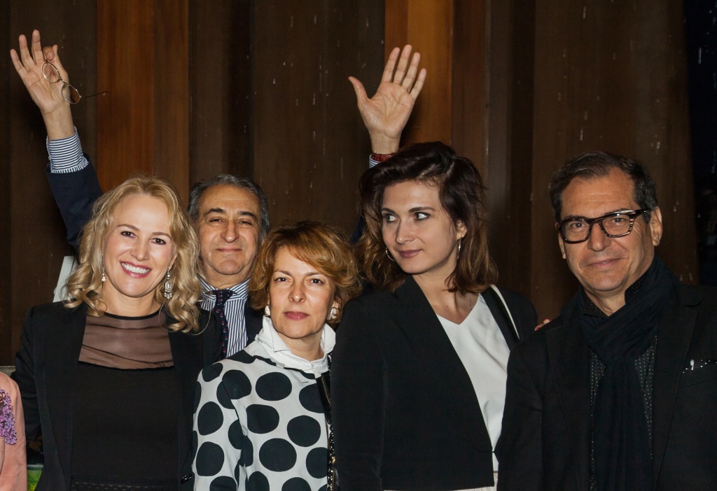 премьера фильма Гонки по-итальянски, Ульяна Ковалева (продюсер), Ольга Страда и Пьер Паоло Челесте (Институт внешней торговли Италии), Дарья Клименко (пресс-служба посольства Италии в Москве) и композитор Франческо Барбато