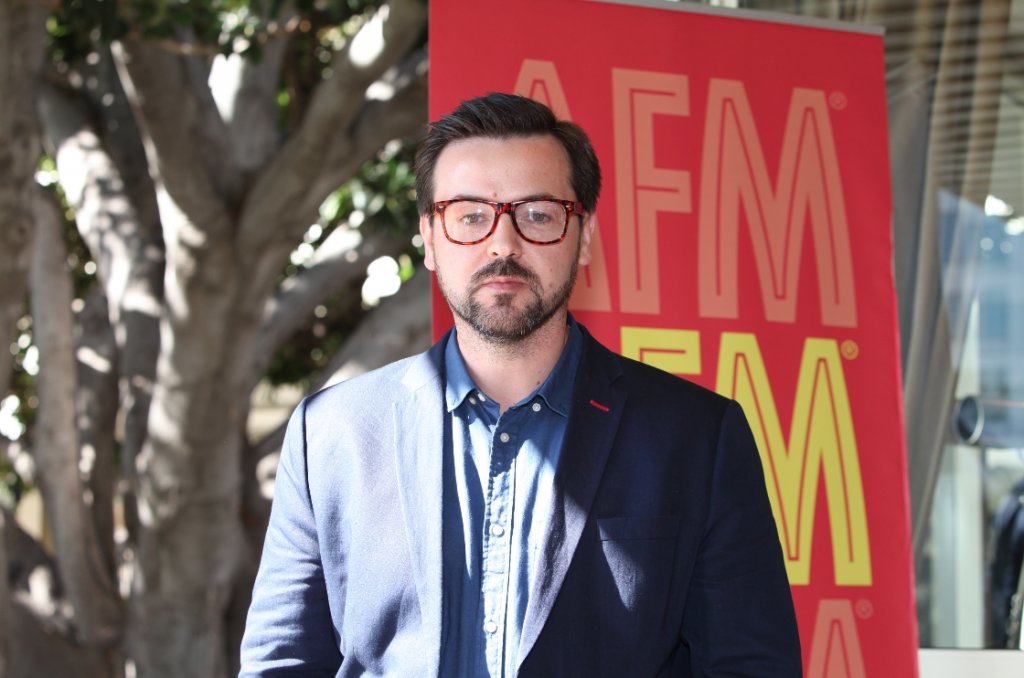 American Film Market 2015, день 4, питчинг проектов, продюсер фильма "Imagine" Сергей Халков