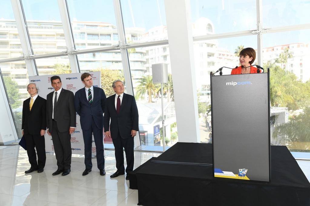 MIPCOM 2017, Handover Ceremony, Церемония открытия рынка - от Японии - России