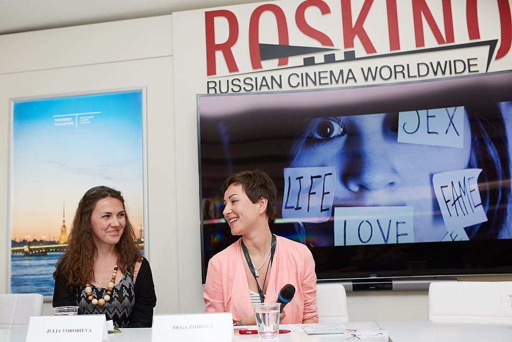 68 Каннский международный кинофестиваль, Российский павильон, презентация проектов, готовых для копродукции, продюсеры Юлия Воробьева и Ольга Жирова