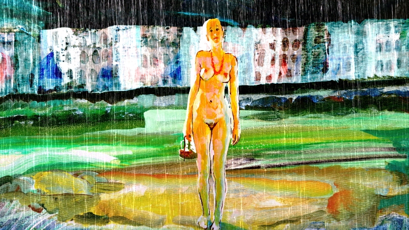 кадр из анимационного фильма "Белосинее безмолвие"