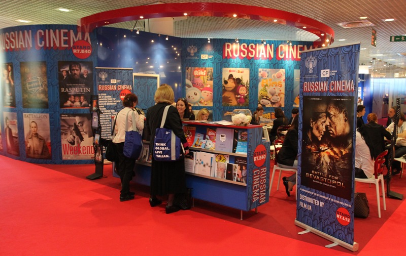 международный рынок телевизионного контента MIPTV 2015, стенд Russian Cinema