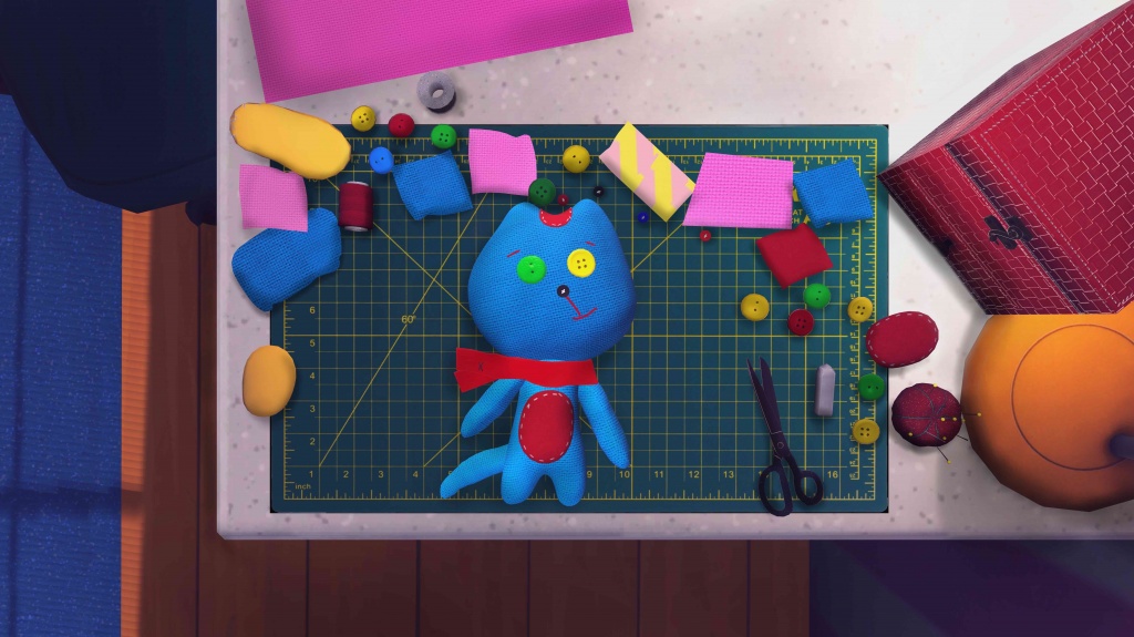 Кадр из интерактивного VR-проекта «Под подушкой»