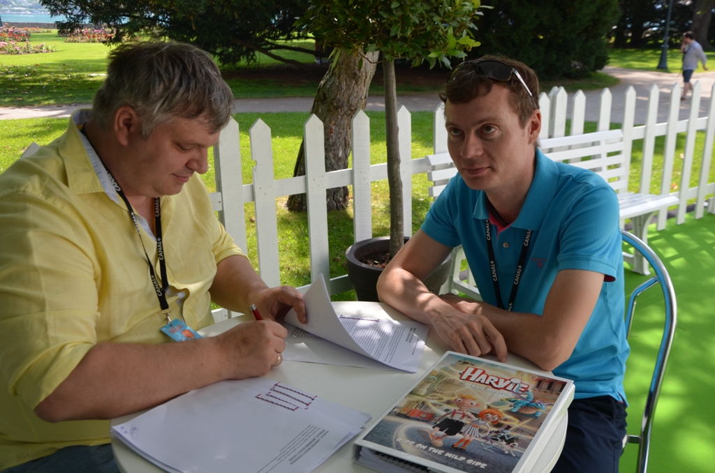 Рынок MIFA 2017, Стенд российской анимации, генеральный директор компании КиноАтис Вадим Сотсков