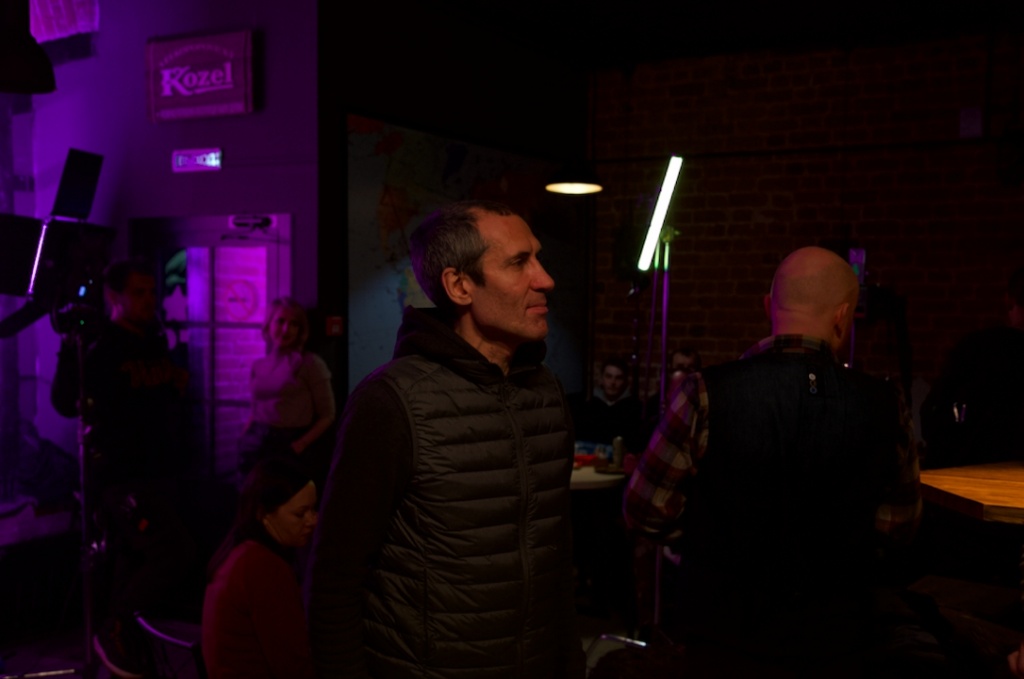 на съемках сериала Холодные берега. Возвращение