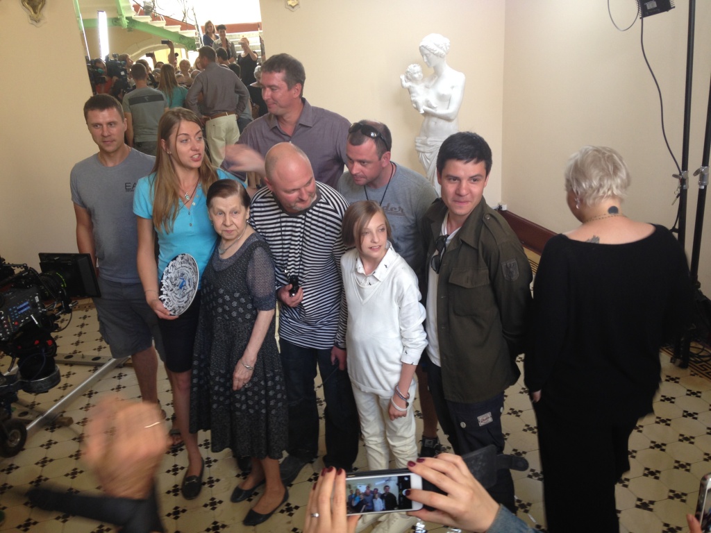 на съемках фильма Птица