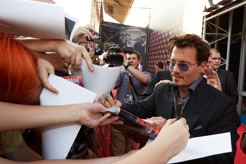 московская премьера фильма "Одинокий рейнджер", Джонни Депп