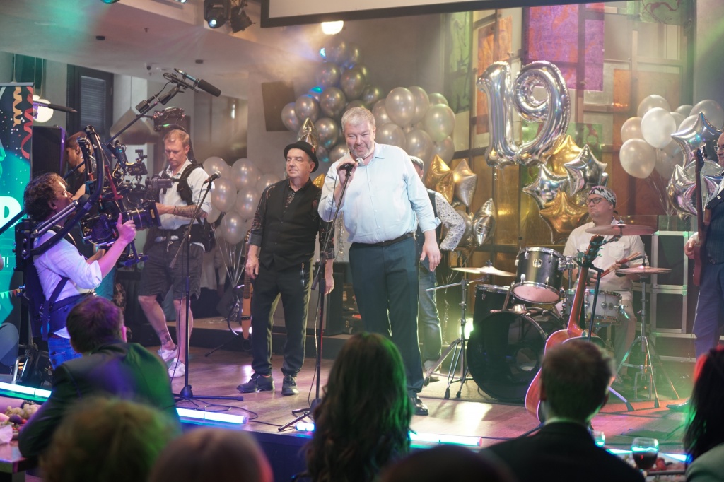 на съемках сериала Война семей