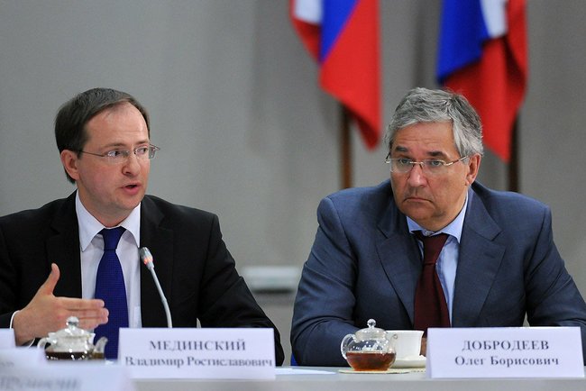 Совещание по вопросам развития отечественной кинематографии, Владимир Мединский, Олег Добродеев