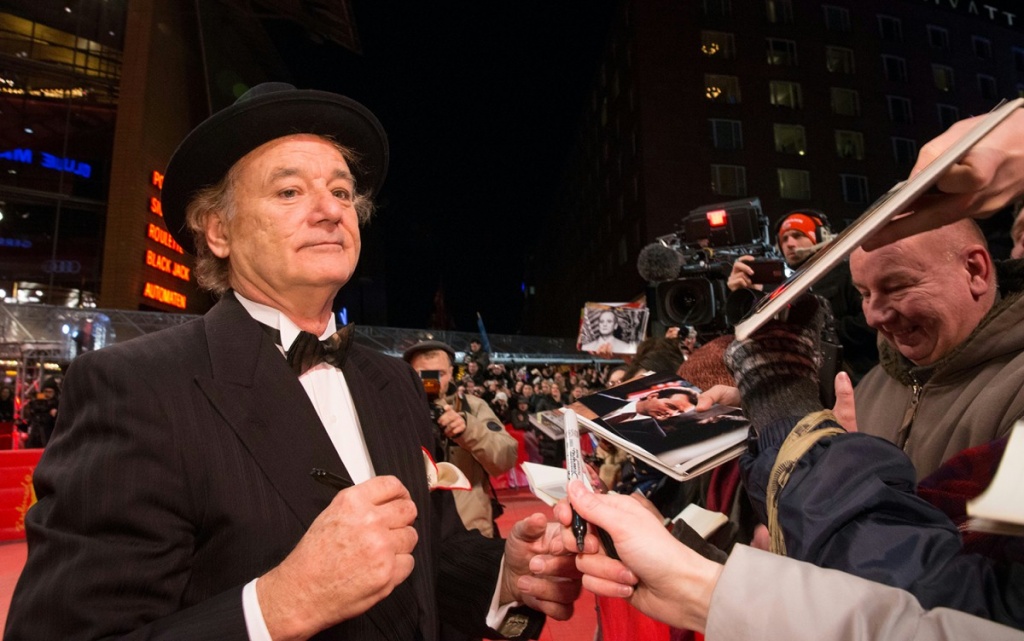 64 Берлинский международный кинофестиваль, премьера фильма "Отель Гранд Будапешт", актер Билл Мюррей