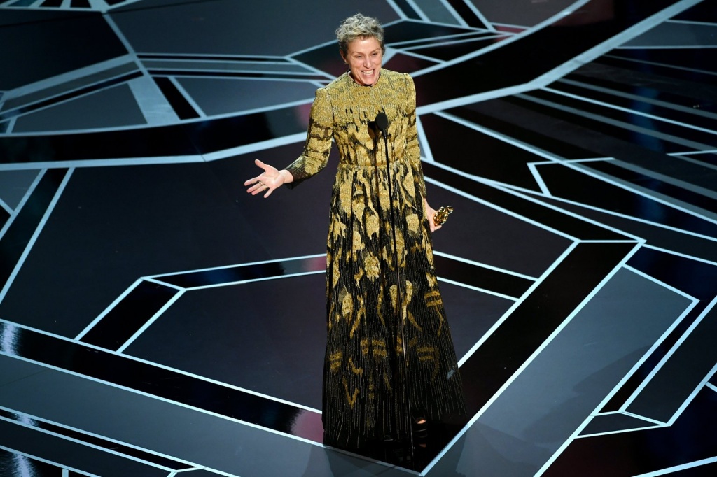 90-ая торжественная церемония вручения призов Американской киноакадемии по итогам 2017 года, актриса Фрэнсис МакДорманд
