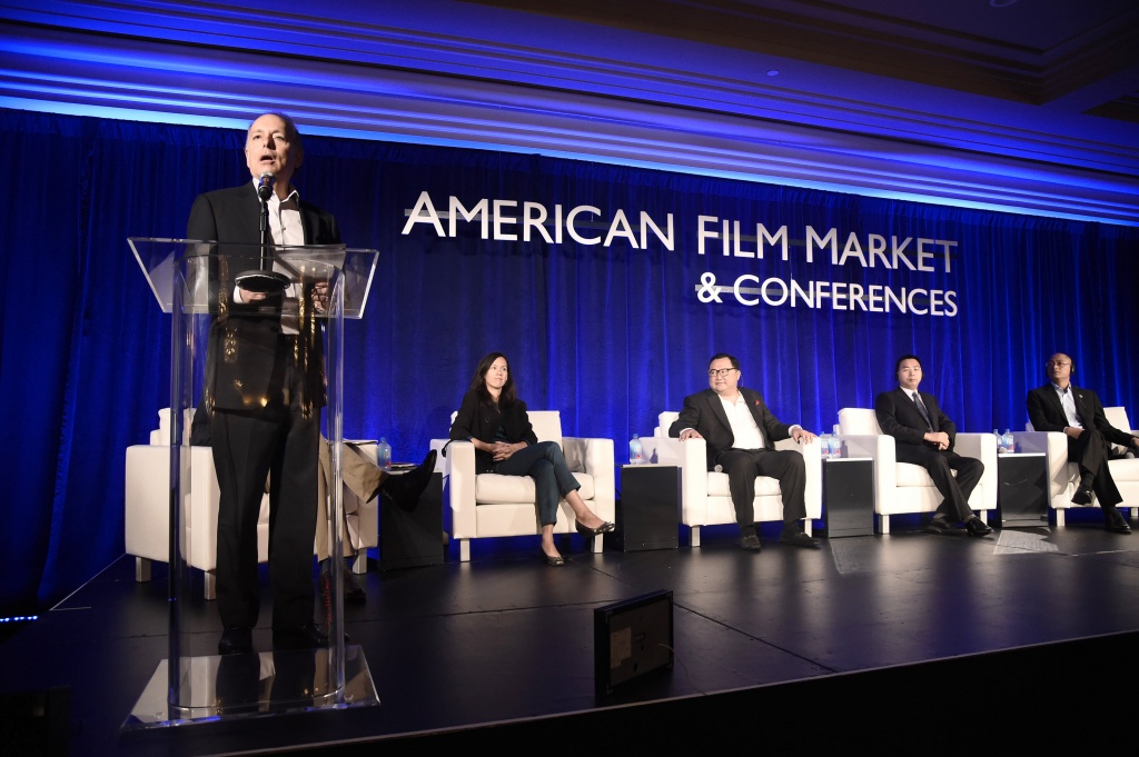 American Film Market 2016 - Джонатан Вольф, Мелани Ансли, Бруно Ву, Майк Мао American Film Market 2016 - Джонатан Вольф, Мелани Ансли, Бруно Ву, Майк Мао