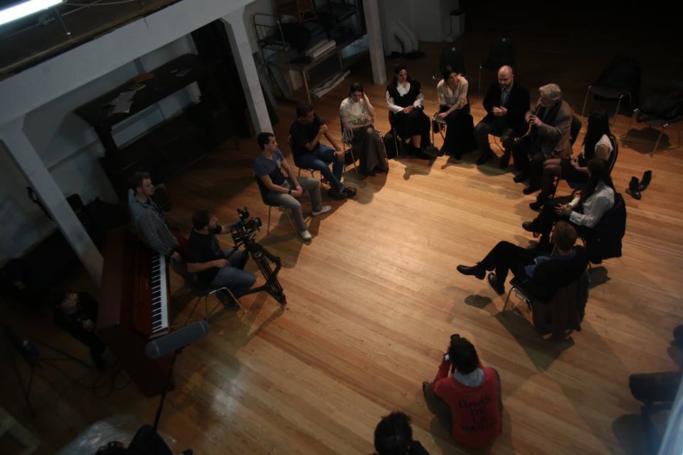 на съемках фильма "Красный русский"