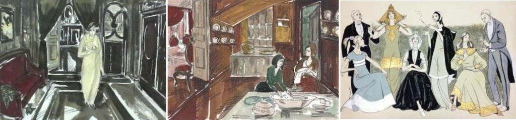 Эскизы декораций к телесериалу Есенин (2005)