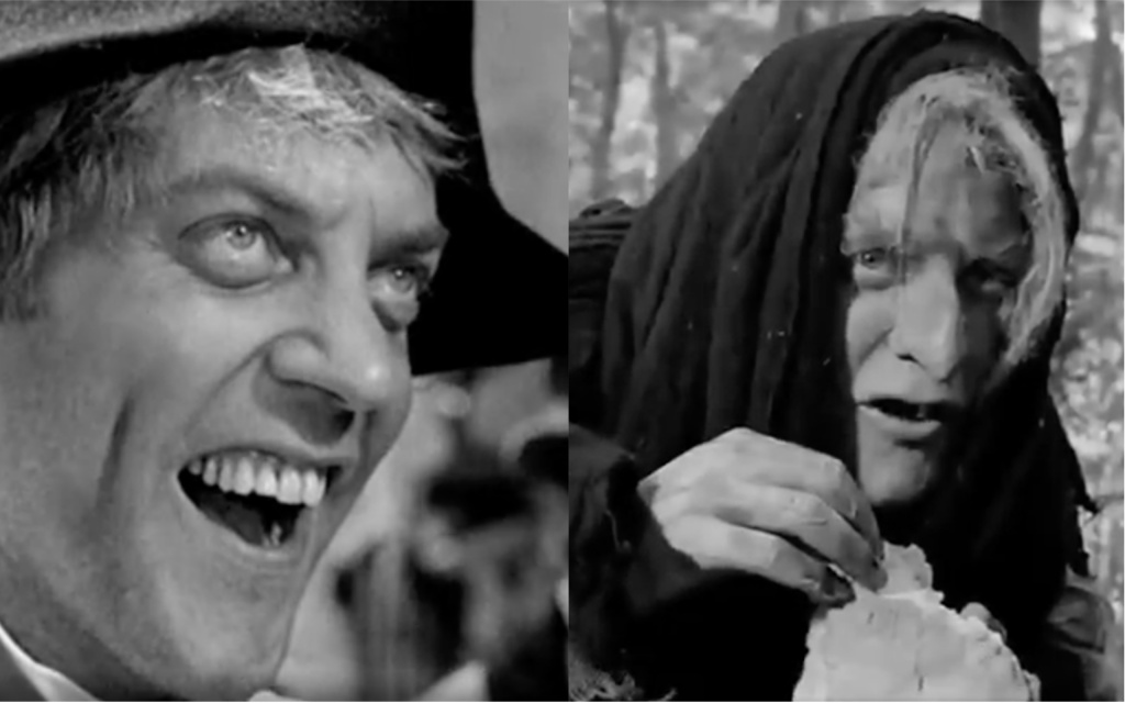 Образы Дональда Сазерленда в фильме Замок живых мертвецов, режиссер Уоррен Кефир