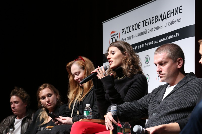 Неделя российского кино в Нью-Йорке, круглый стол "Эротика и свободомыслие в современном кино. Русский взгляд", Александр Яценко, Дарья Екамасова, Юлия Ауг, Наталья Меркулова, Алексей Чупов