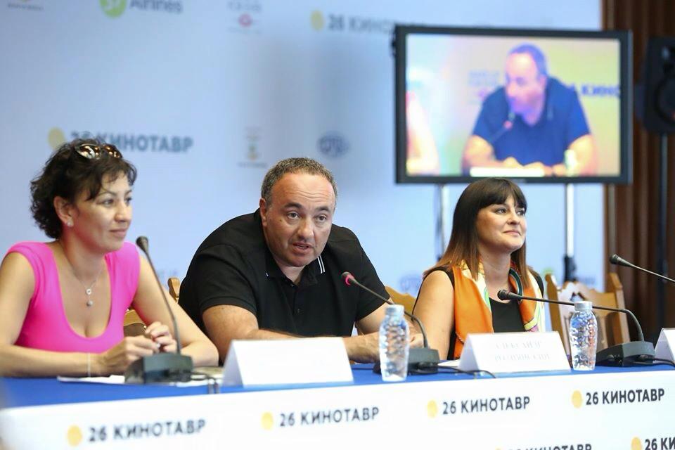 26 Кинотавр, финальный брифинг, Полина Зуева, Александр Роднянский, Ситора Алиева