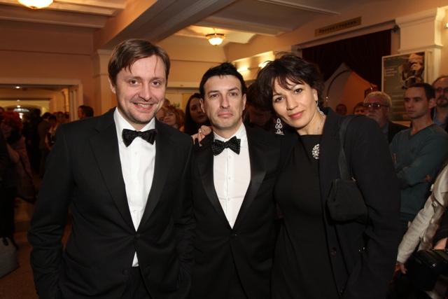 Открытие фестиваля «Движение»: Президент фестиваля Артем Михалков, программный директор Стас Тыркин и генеральный продюсер Полина Зуева