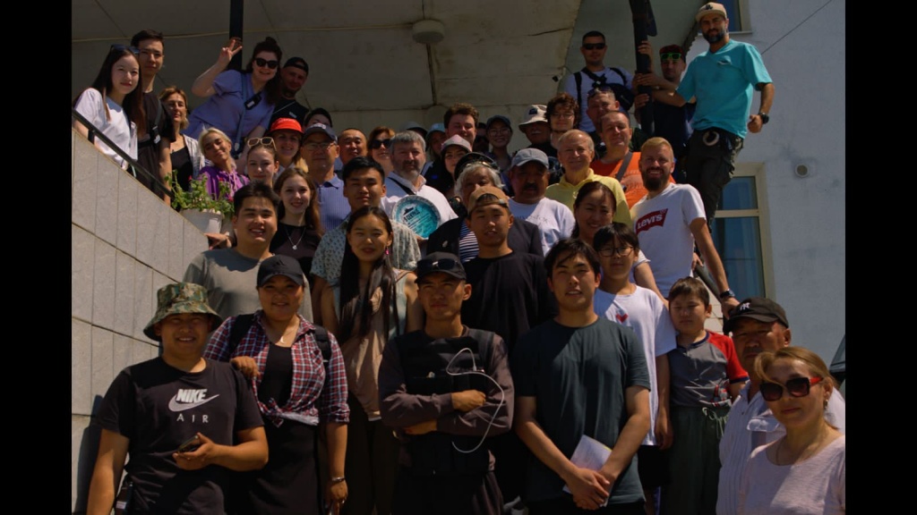 на съемках фильма 9 секунд