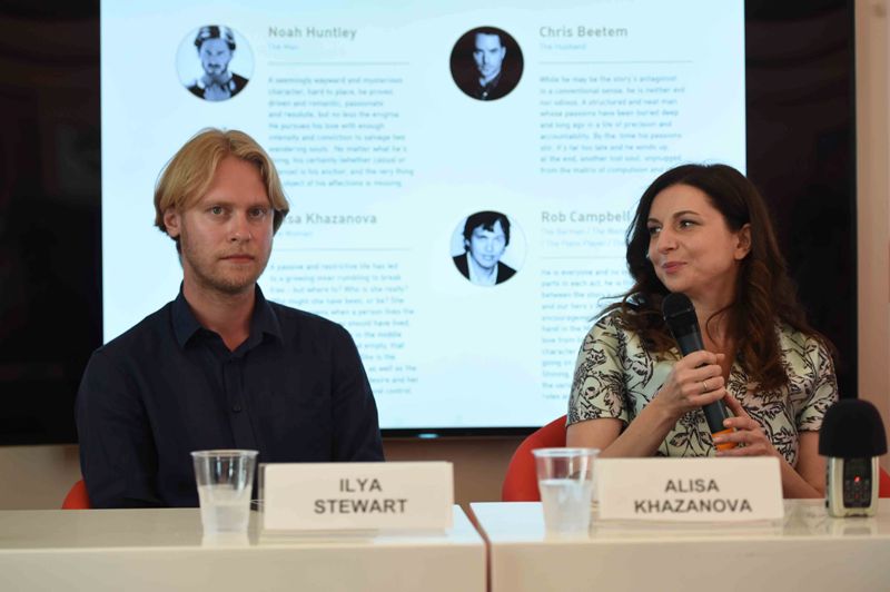 Российский павильон на 69-м Каннском кинофестивале, продюсер Илья Стюарт и режиссер Алиса Хазанова