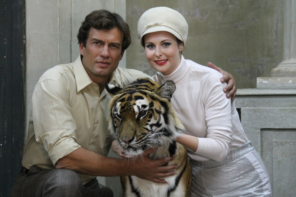 Ольга Погодина и Андрей Чернышов на съемках проекта Маргарита Назарова