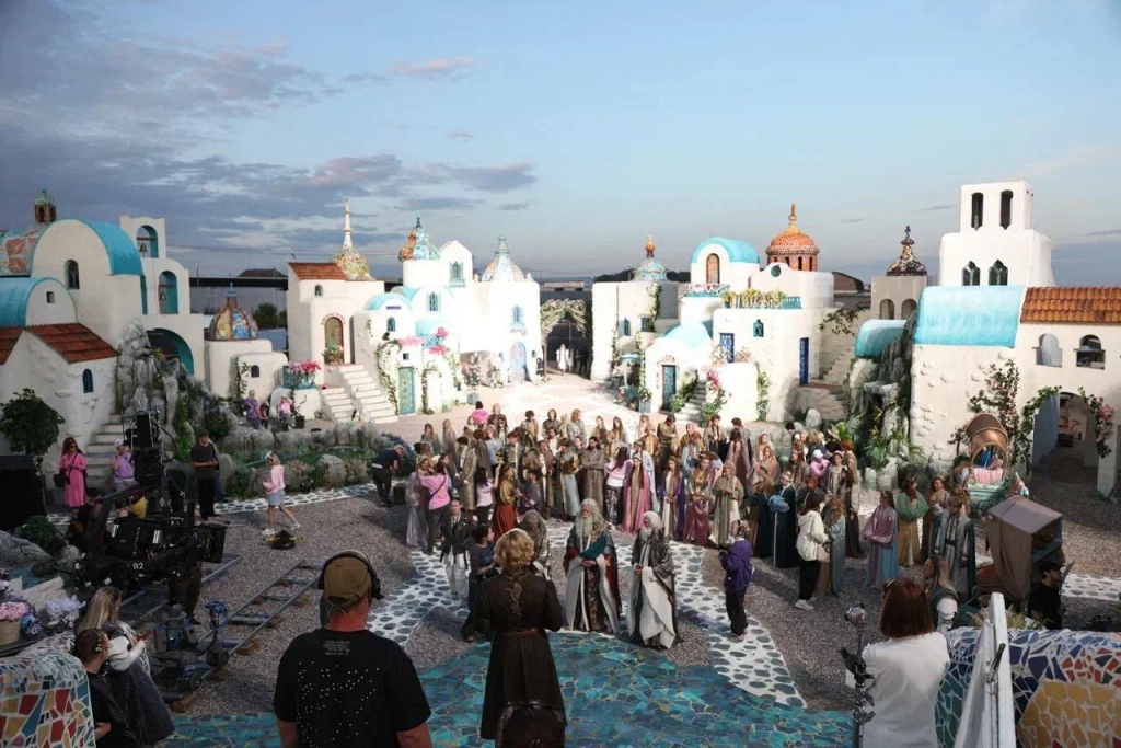 Съемки фильма Сказка о царе Салтане